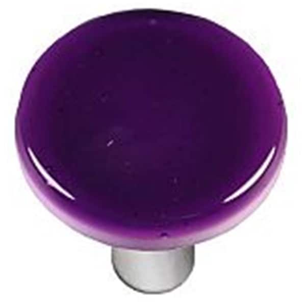 Towels Usa Violet Striker Round Glass Cabinet Knob - Aluminum Post TO2521985 - main