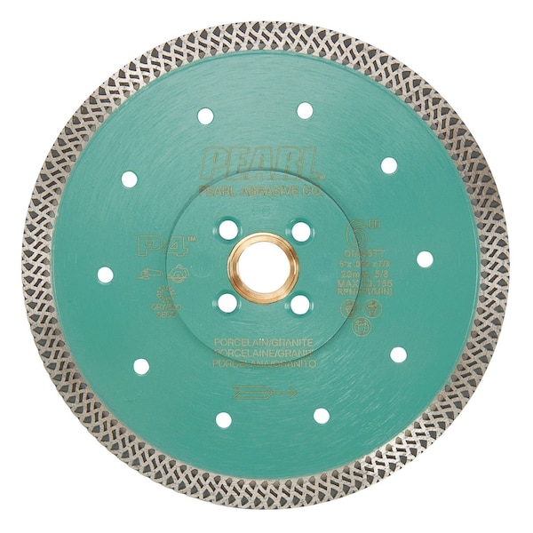 Pearl P4 Thin Mesh Turbo Porcelain Blade 6 in. 5/8 in.-20mm-7/8 in. 4 Holes DIA06TT - main