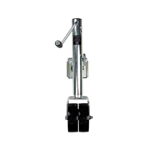 Powerwinch Utility Series Jack - 1500lb, Weld-On, Double Wheel, Zinc 21500-J-1500-W2-Z-R - main