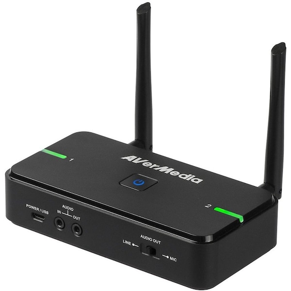 Avervision AVerMedia Wireless Microphone and Receiver. TAA and NDAA Compliant - Wireless AW315S - main