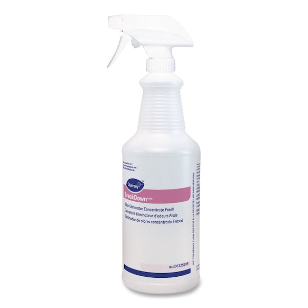 Diversey BreakDown Empty Spray Bottle, 32 oz, Clear, 12PK D1225695 - main