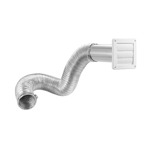 Lambro LAMBRO 313WUL Louvered Vent Kit, 1-Piece, For Gas and Electric Dryer Installations 313WUL - main