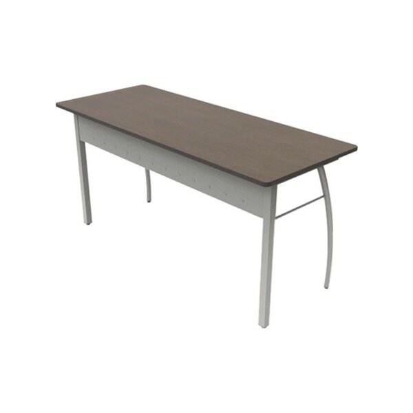 Linea Italia Rectangular Desk - 59-1/8W x 23-5/8D - Mocha - Trento Series TR742MOC - main