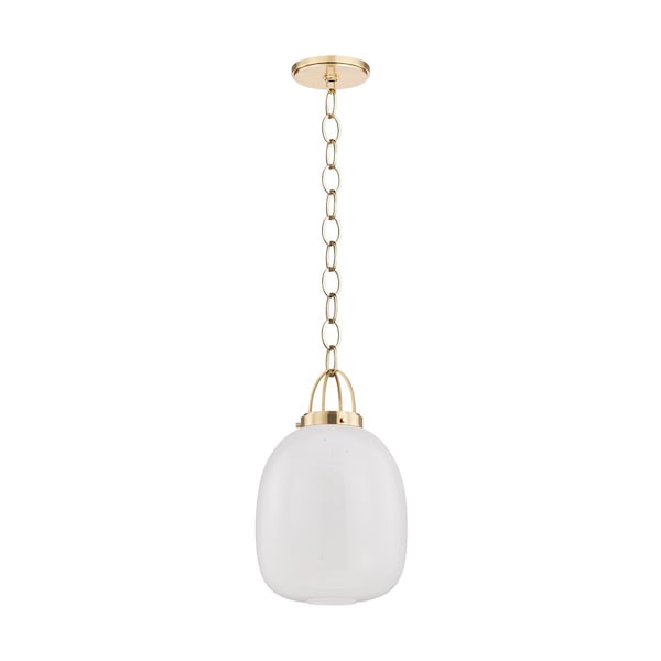 Hudson Valley Lighting Enosburg 1 Light Pendant in Aged Brass Finish 2013-AGB - main