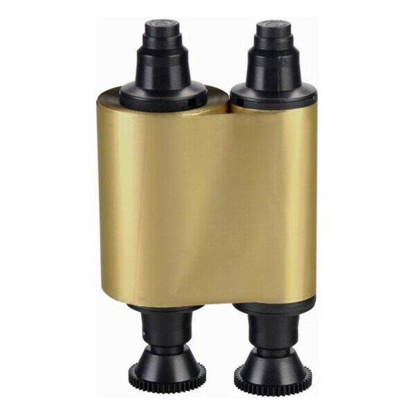 Evolis METALLIC GOLD Monochrome Ribbon, up to 1000 prints / roll R2016 - main