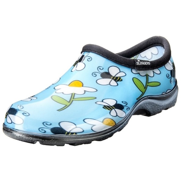 Sloggers Rain and Garden Shoes, 8, Bee, Blue 5120BEEBL08 - main