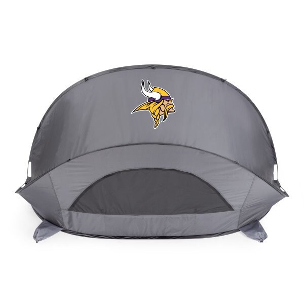 Picnic Time Family Of Brands Minnesota Vikings - Manta Portable Beach Tent, (Gray) 113-00-105-184-2 - main