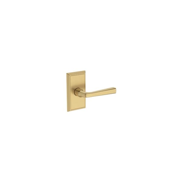 Baldwin Residential Door Levers Full Dummy Right Hand Lifetime Satin Brass FDKINHFR044 - main