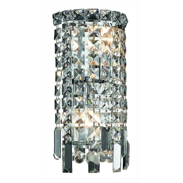 Elegant Lighting 2031W6C-RC 6 W x 12 H in. Maxim Collection Wall Sconce - Royal Cut- Chrome Finish V2031W6C/RC - main