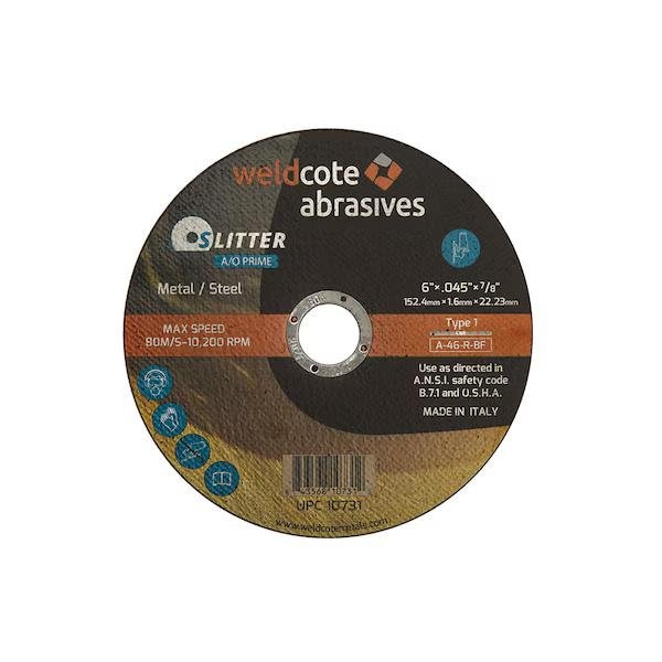 Slitter A-Prime 9in x 1/16in x 5/8-11 A-36-R-BF Cut-off Wheel, 10PK 10743 - main