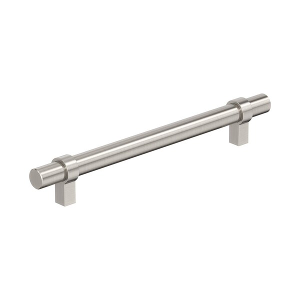 Amerock Central 6-5/16 inch (160mm) Center-to-Center Satin Nickel Cabinet Pull, 25PK 25VMP37163G10 - main