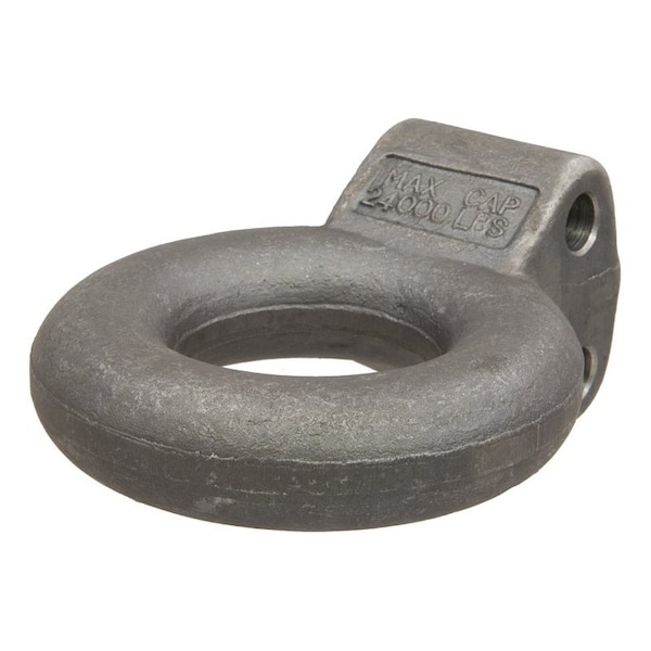 Curt Lunette Ring, Channel Style, Steel, Raw, For: No 48610 or No 48650 Pintle Hitch 48660 - main