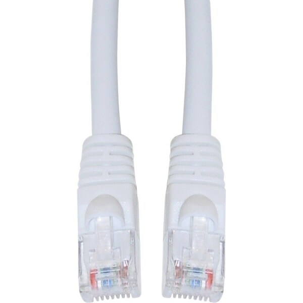 Cable Wholesale Cat5e White Copper Ethernet Patch Cable, Snagless/Molded Boot, POE Compliant, 14 foot 10X6-09114 - main