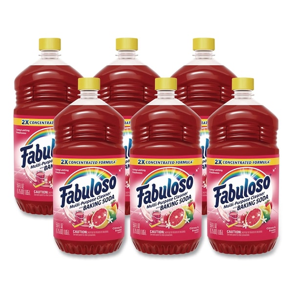 Fabuloso Multi-Use Cleaner, Citrus Scent, 56 oz Bottle, 6PK 153091 - main
