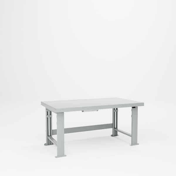 Pucel Steel Top Hydraulic Bench, Electric, 60 in W x 34 in D x 41 in H, Gray HBS-3460-E12 - main