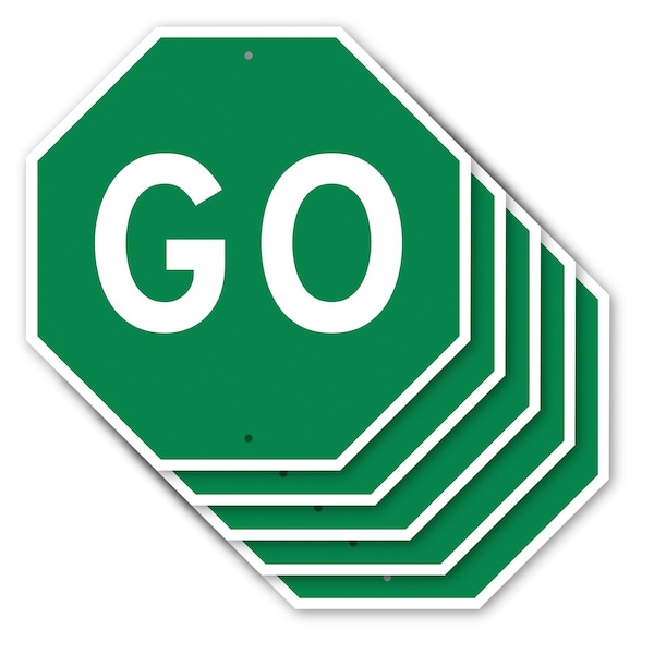 Signmission Go, 10 inch X 10 inch, Aluminum Metal Signs, 5PK OC-A-5Pack-10-213 - main