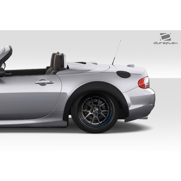 Duraflex 2005-2015 Mazda Miata Super20 Look Style Rear Fender Flares, Signature Black, 2PK 113781 - main