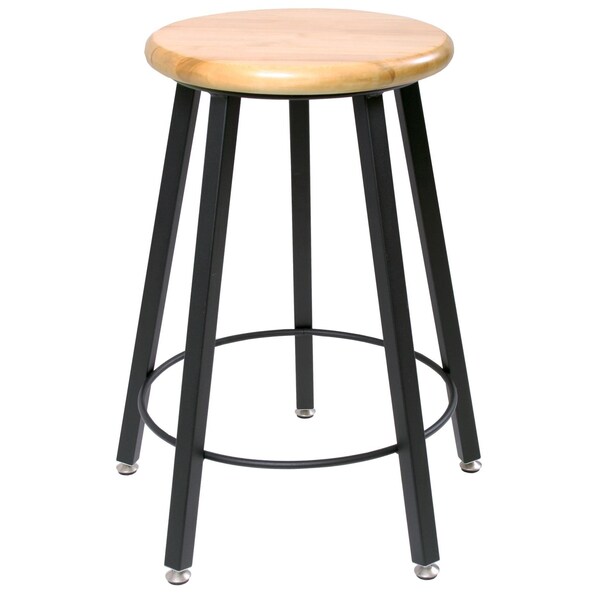 Diversified Spaces Stool, Fixed Height, 18" H, Hardwood Seat STL9186-AH - main