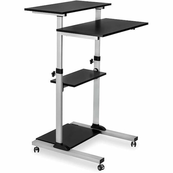 Mount-It Adjustable Rolling Computer Desk MI-7940B - main