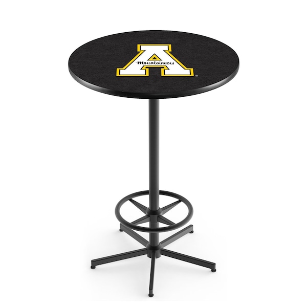 Holland Bar Stool Co 42" Black Appalachian State Pub Table L216B4236AppStU - main
