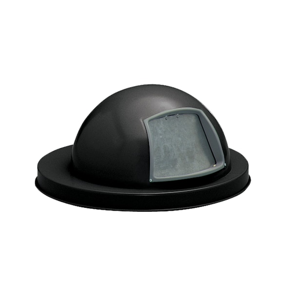 Witt Industries Black Outdoor, Metal Dome Top with Push Door M3601-DTL-BK - main