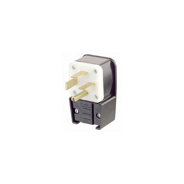 Leviton Straight Blade Plug, 15-60P, 60 A, 250V AC, 3 Pole, Screw Terminals, Grounded 08462-520-00P - main