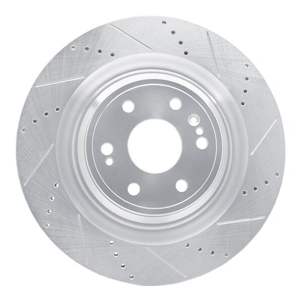 Dynamic Friction Co DFC Brake Rotor - Drilled and Slotted - Silver 631-47079R - main