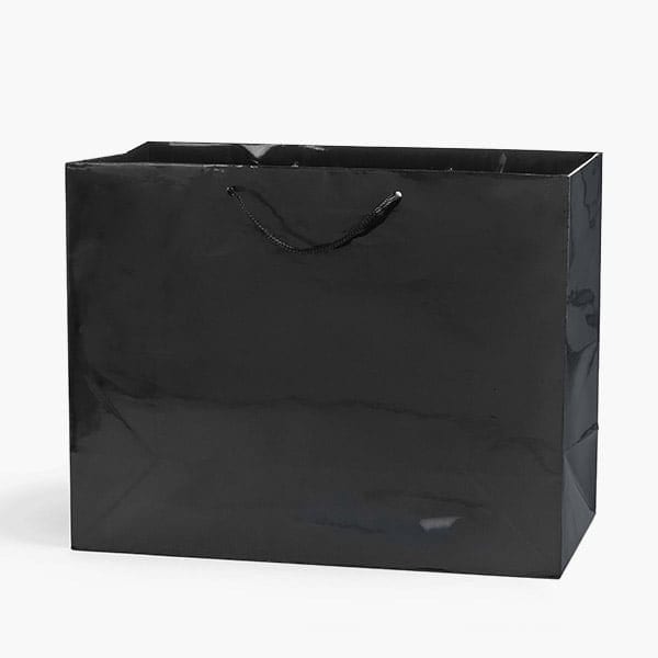 Nashville Wraps Black Gloss Gift Bags, Medium 13x5x10, 10PK GTMMBK - main