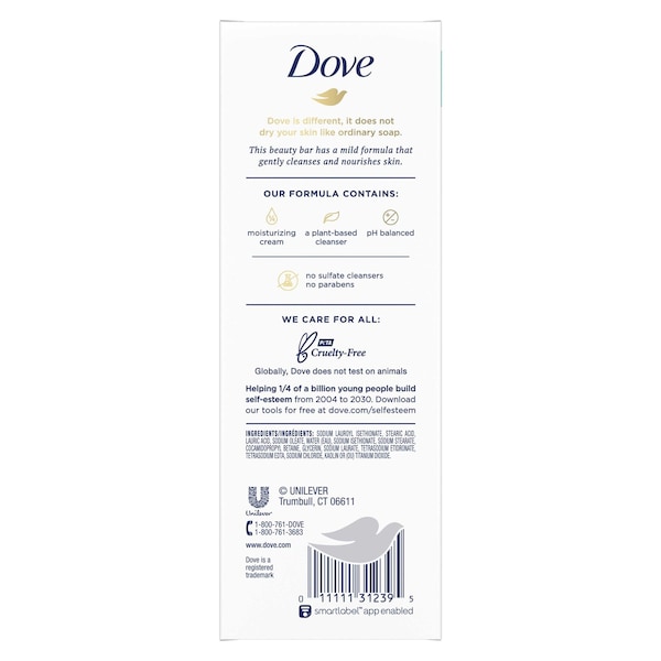 Dove Sensitive Skin Beauty Bar Soap, 19.02 Ounce, 9PK 64361836 - main