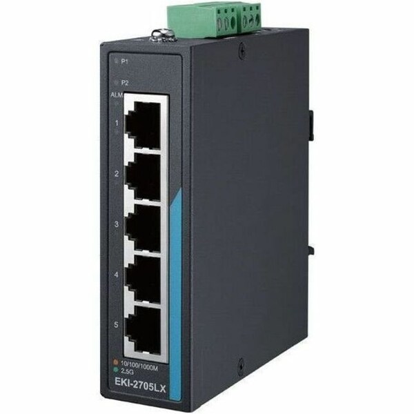 Advantech 5-port 2.5GbE Unmanaged Ind. Ethernet Switch EKI-2705LX-A - main