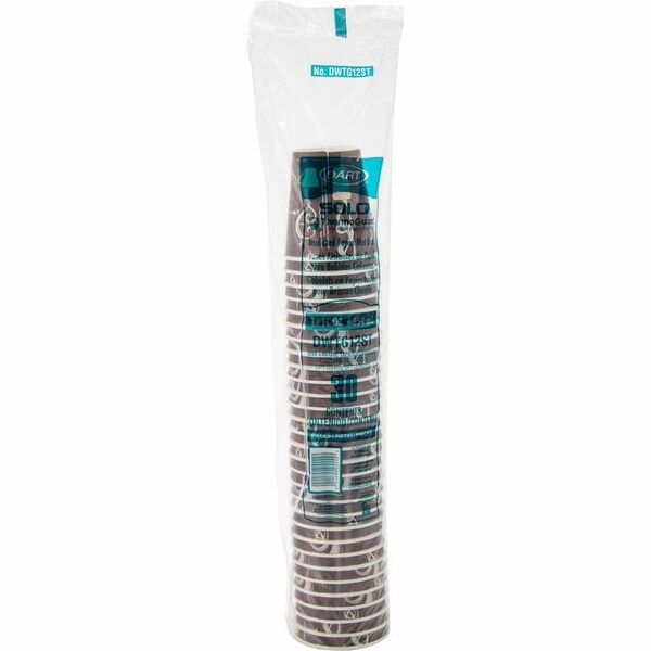 Solo ThermoGuard Double Walled Paper Hot Cups, 12 oz, 600PK DWTG12ST - main