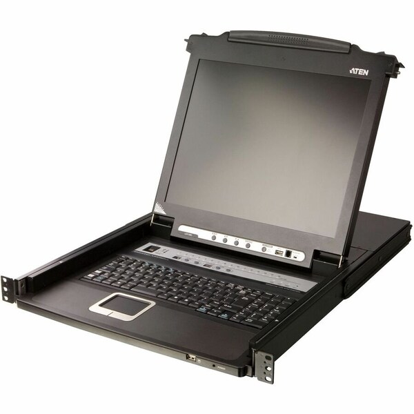 Aten 16-PORT 17.3IN LCD INTEGRATED USB/PS2 COMBO KVM WITH AN EXTRA CONSOLE PORT AND USB CL5716MW - main