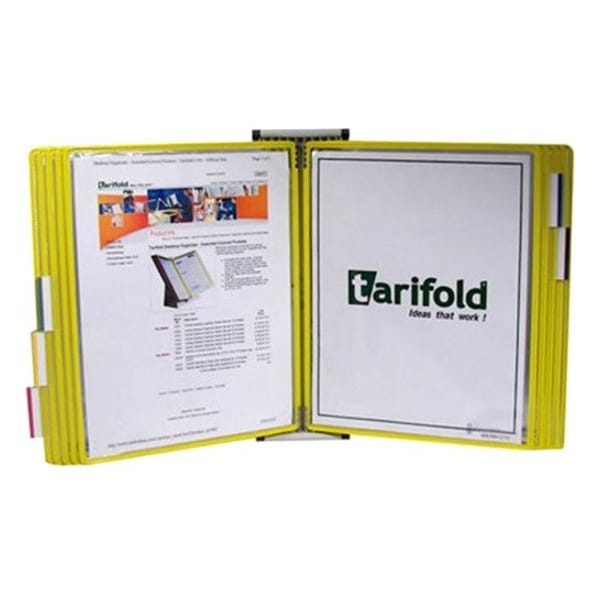 Tarifold Document Wall Display Unit, 10 Yellow Poc W241 - main