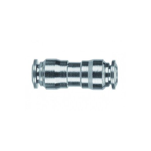 Usa Industrials Push to Connect Tube Fitting, Nickel Plated Brass w/ Metal Release Ring, Reducing Union, 6mm x ZUSA-TF-PTC-NPBR-674 - main