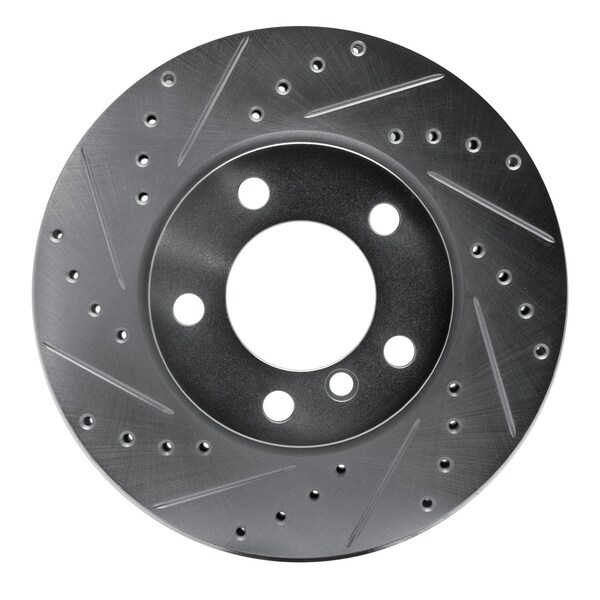 Dynamic Friction Co DFC Brake Rotor - Drilled and Slotted - Silver 631-32009L - main
