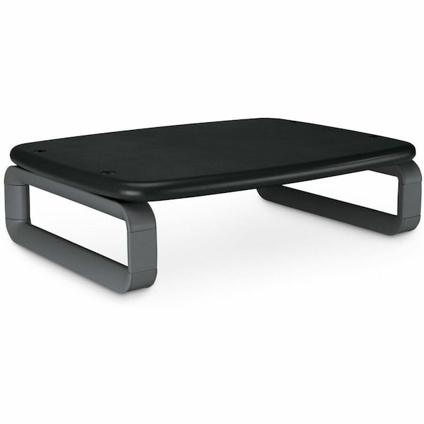 Kensington Plastic Monitor Stand, 80 lb. Capacity, Black/Gray K60089 - main