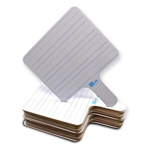 Flipside Rectangular Lined Dry Erase Answer Paddle - Class Pack of 24 18024 - main