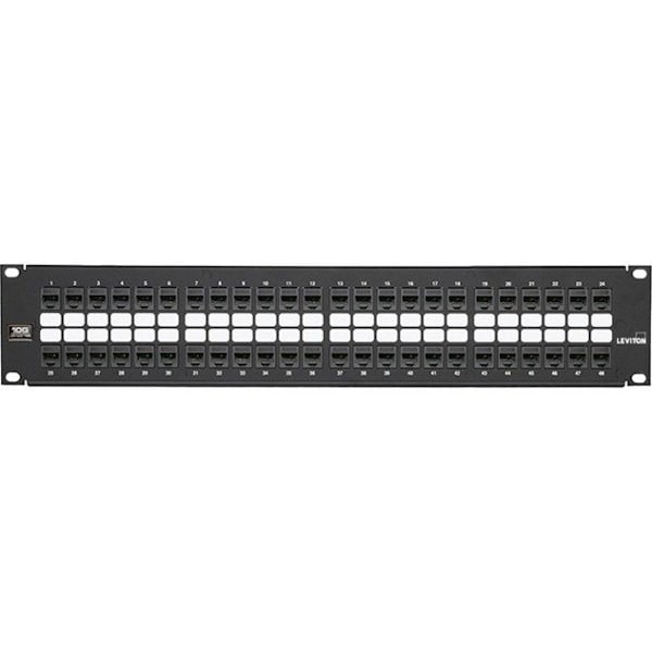 Leviton 48-PORT QUICKPORT PATCH PANEL 6910G-U48 - main