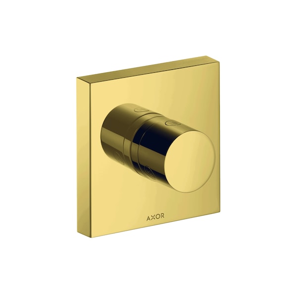 Axor ShowerSolutions Diverter Trim Trio/Quattro 5" x 5" in Polished Gold Optic 10932991 - main