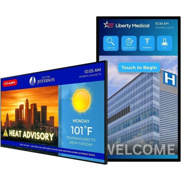 Planar URP552, 55IN DIAGONAL UHD DISPLAY, DIRECT-LED LCD, 700-NIT, HDR, 24X7, MULTI-SOURCE, SPEAKER 998-4230-00 - main