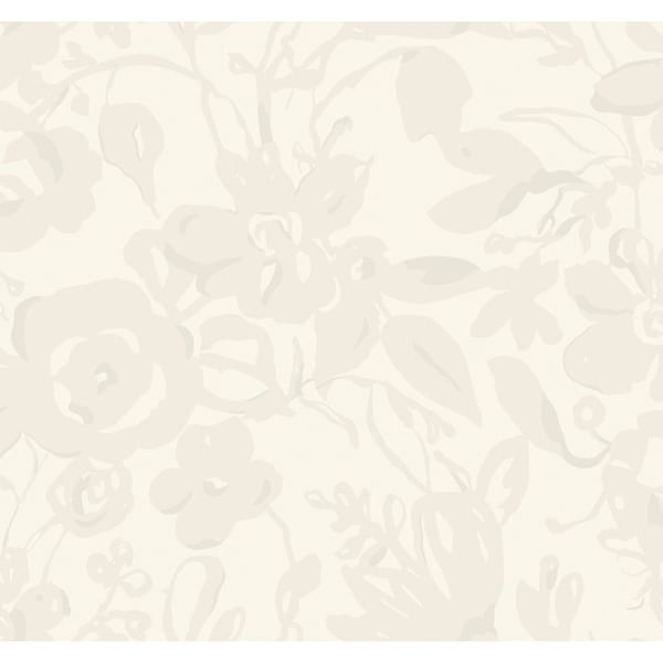 York Wallcoverings Brushstroke Floral Pearl Wallpaper BL1734 - main