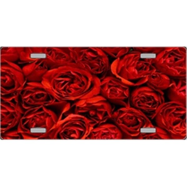Powerhouse Roses Flat Automotive License Plates Blanks for Customizing PO3185767 - main