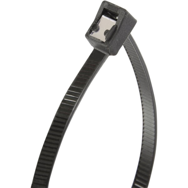Gardner Bender Cutting Edge 8'' Black Nylon Self-Cutting Cable Tie, 50PK 46-308UVBSC - main