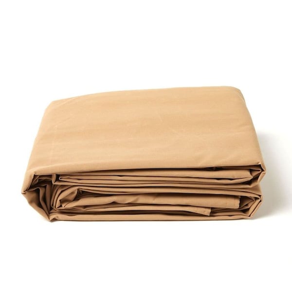 Tarps Now Heavy Duty Tarp, 10 ft x 12 ft, 20 Mil, Tan, Polyester / Canvas FSPCTN-1012 - main