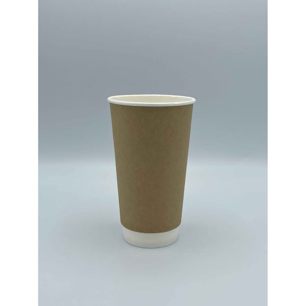 Empress Double Wall Paper Hot Cup 20 oz Kraft, 500PK EHCDW20-K - main