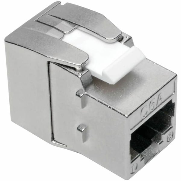 Eaton Tripp Lite Series Keystone Jack Cat6a/Cat6/Cat5e, RJ45, Shielded, Dust Cap - Toolless, N238-001-SH-TF - main