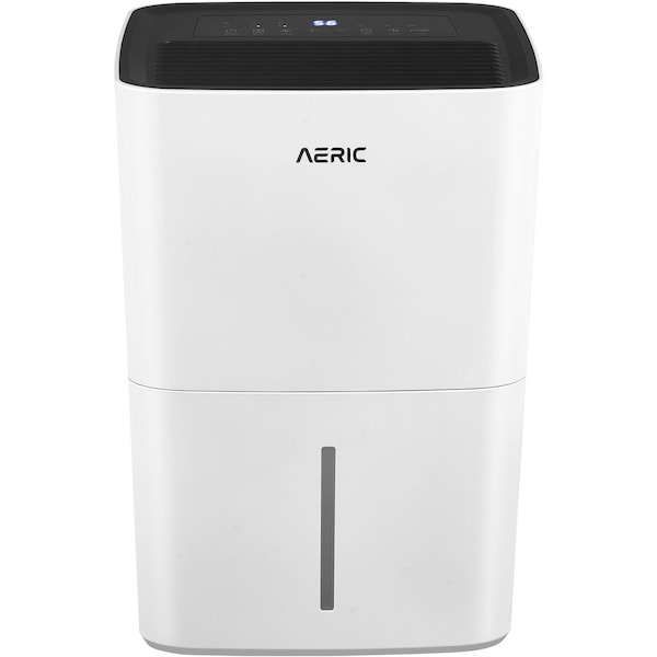 Aeric 50-Pint Portable Dehumidifier with Pump & Drain for Rooms up to 4,500 Sq. Ft. in White AERD501PF - main