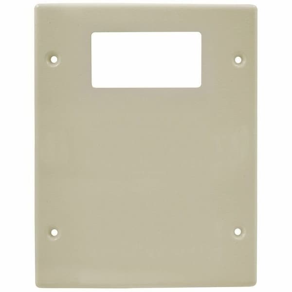 Hubbell Wiring Device-Kellems Cover Plate Raceway, HBL6750 Series, 6-3/4 in W, 0.2 in H, 5.43 in L, Ivory HBL6747RXXIV - main