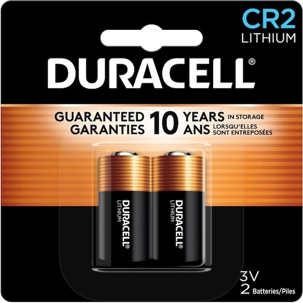 Duracell ULTRA Battery - For Camera, Flashlight, Computer, Memory Backup - CR2 - 3 V DC - 2-/ Pack DLCR2B2PK - main