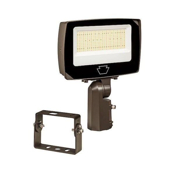 Keystone 100/90/80W LED Flood Light feat. Power Select & Color Select. Rectangular Series 4 with Built-in Ph KT-FLED100PS-R4A-UNV-8CSB-VDIM - main